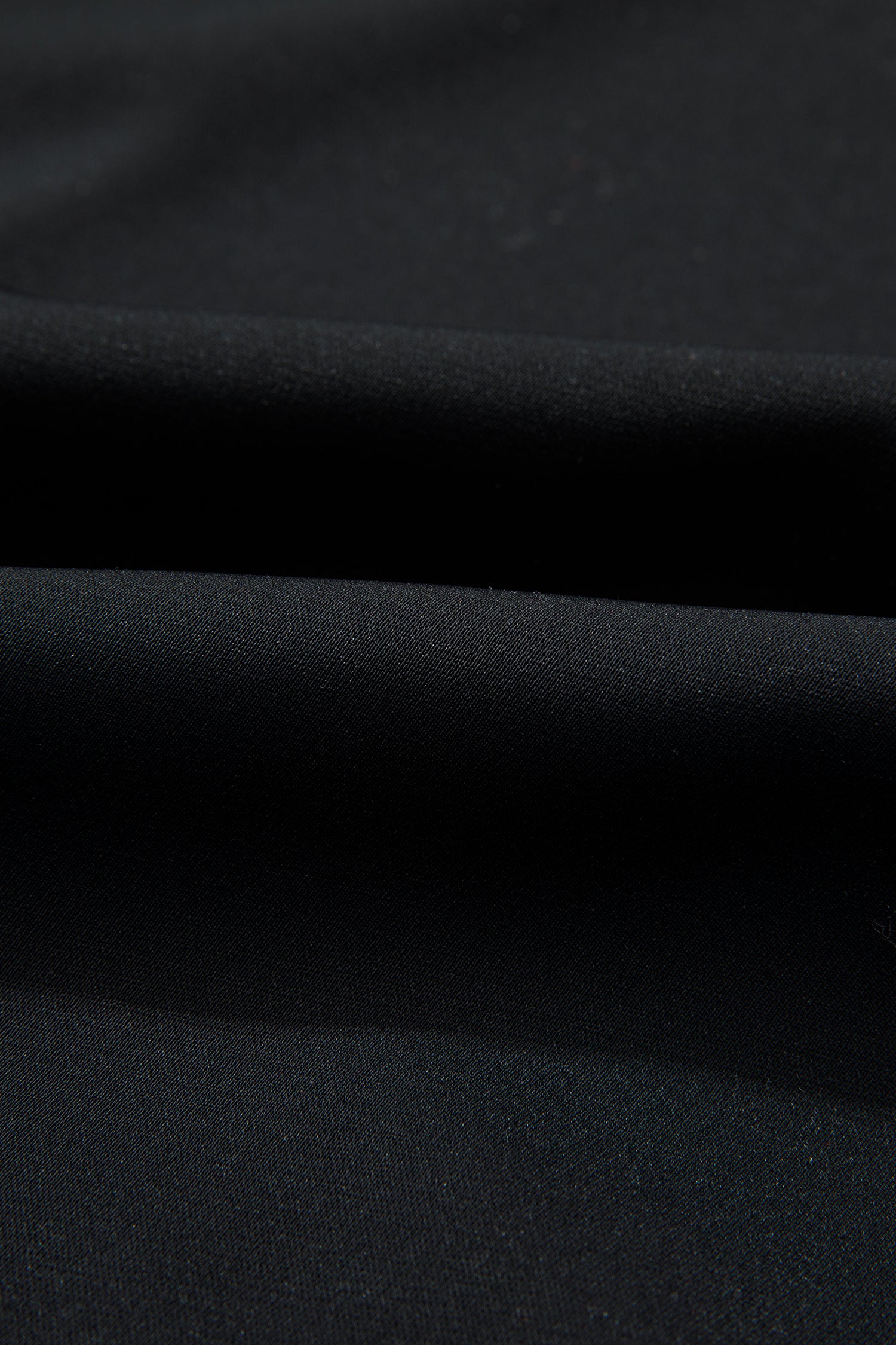 Black Plus Size Leopard Patchwork V Neck 3/4 Sleeve Ruffle Hem Mini Dress