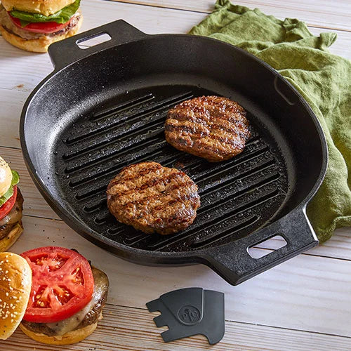 12" (30cm) Cast Iron Grill Pan Skillet