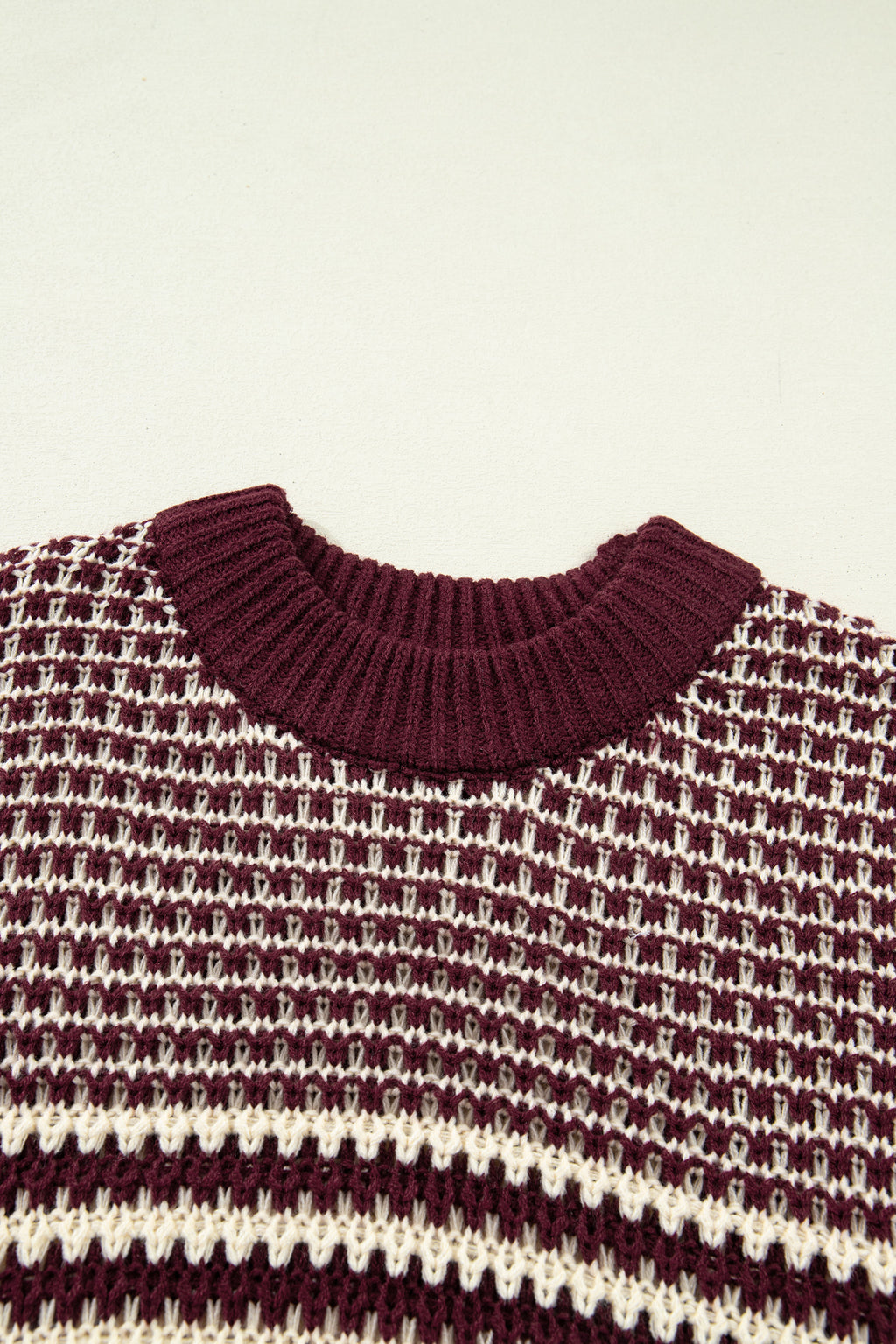 Red 3/4 Draped Sleeve Slouchy Sweater