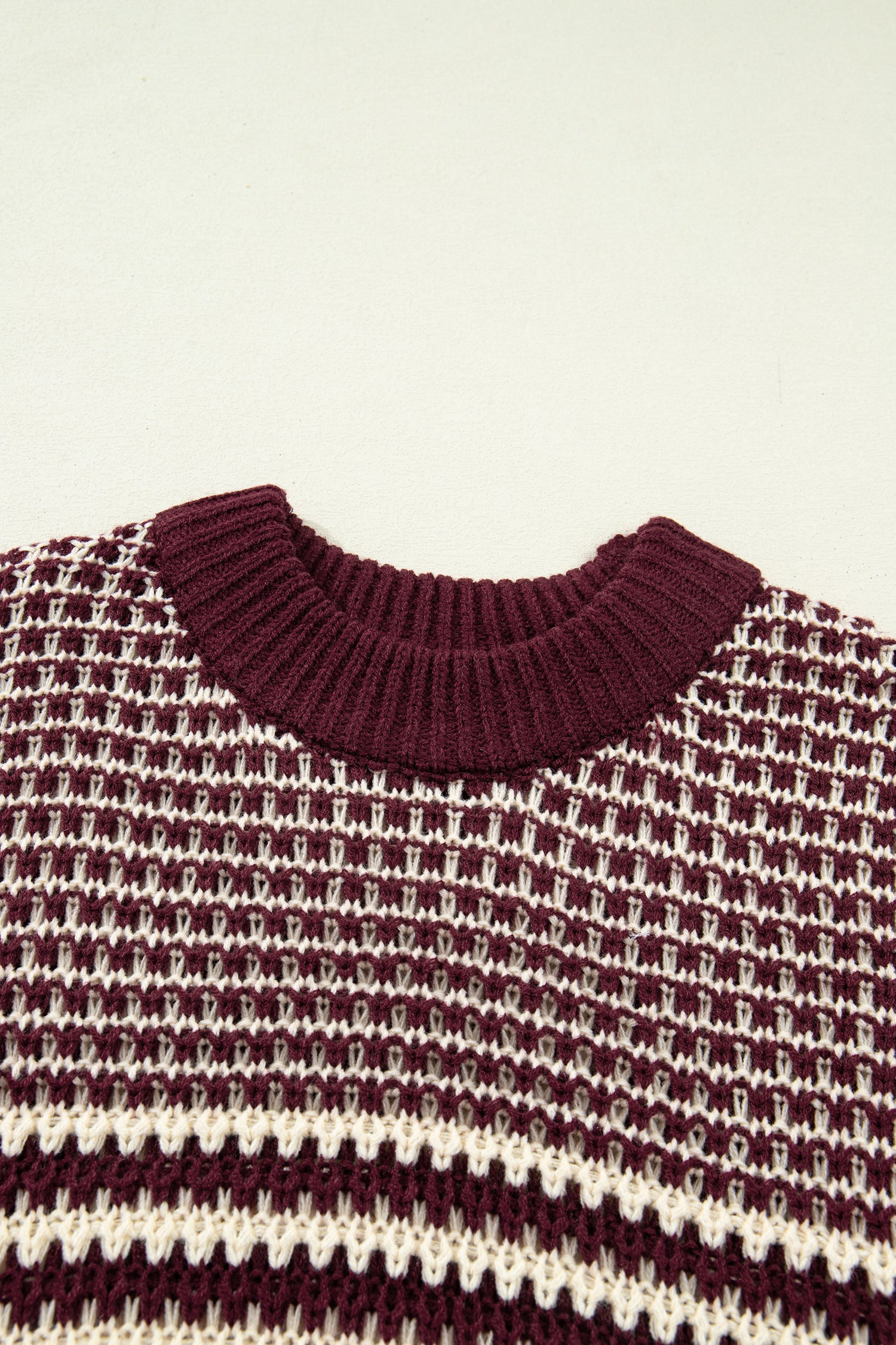 Red 3/4 Draped Sleeve Slouchy Sweater