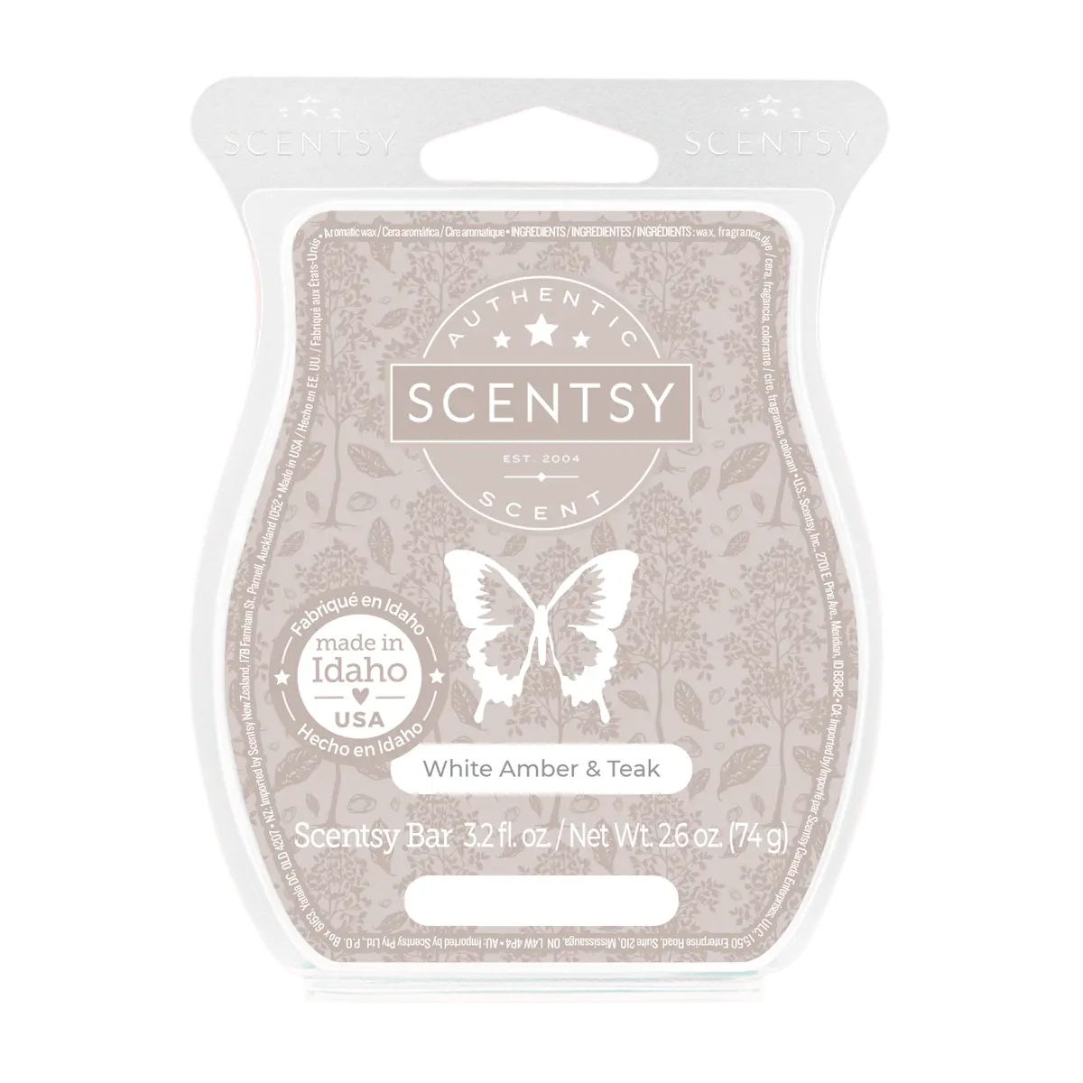 White Amber & Teak Scentsy Bar