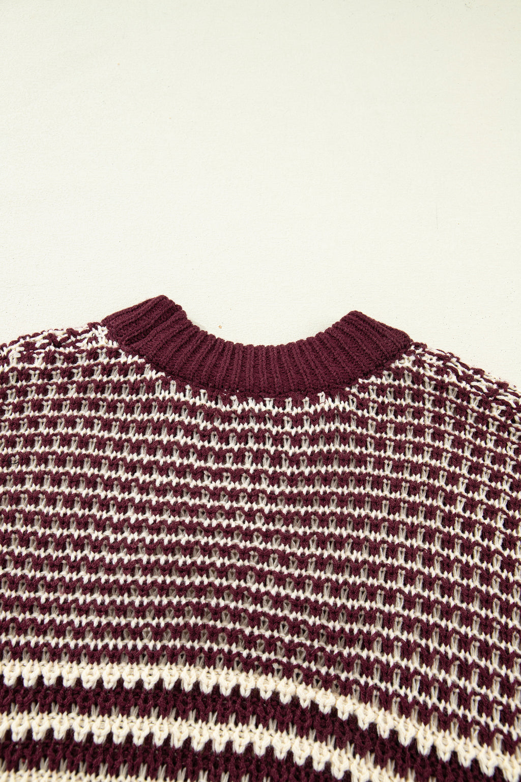 Red 3/4 Draped Sleeve Slouchy Sweater