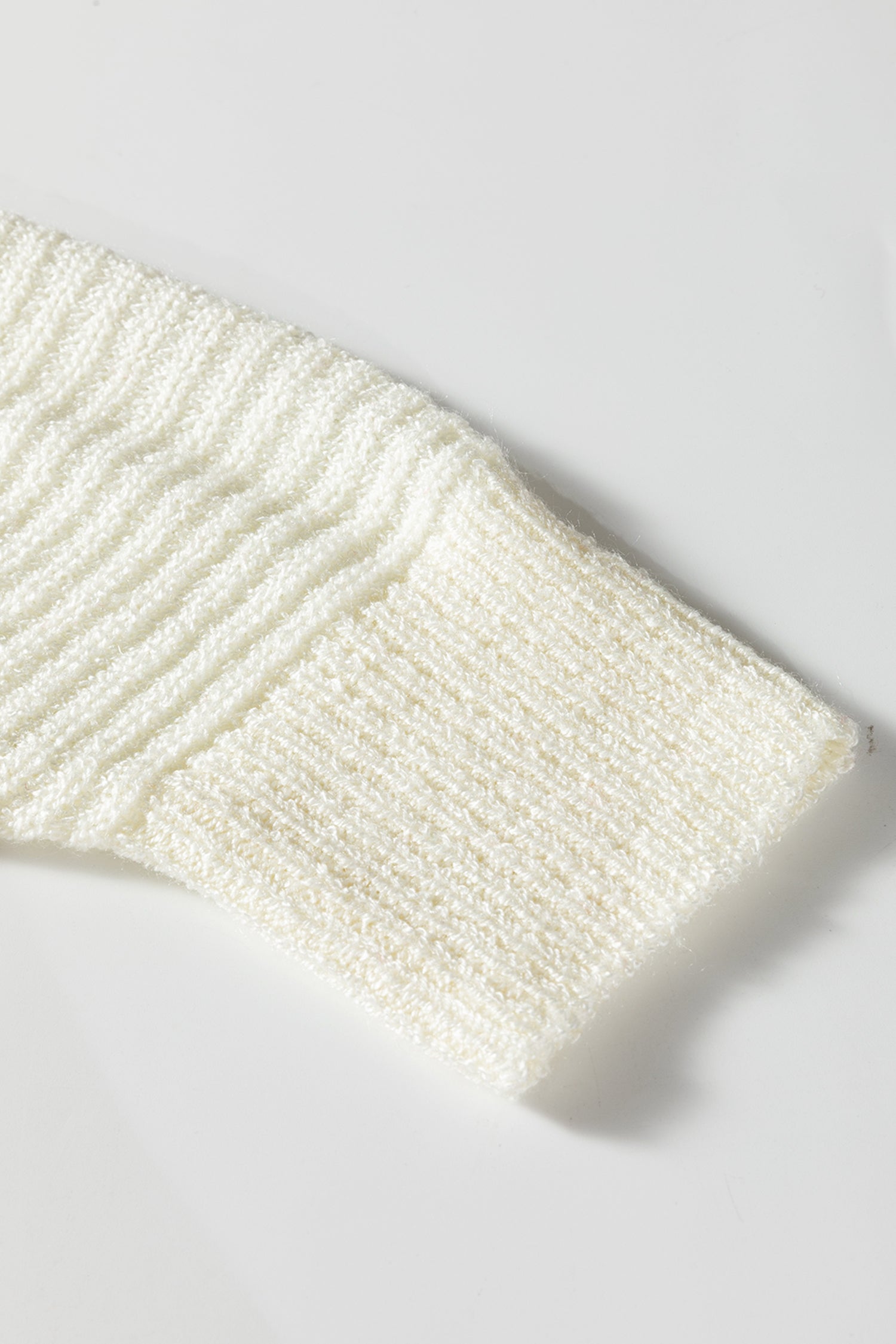 Green Stripe Loose Color Block Drop Shoulder Bubble Sleeve Sweater