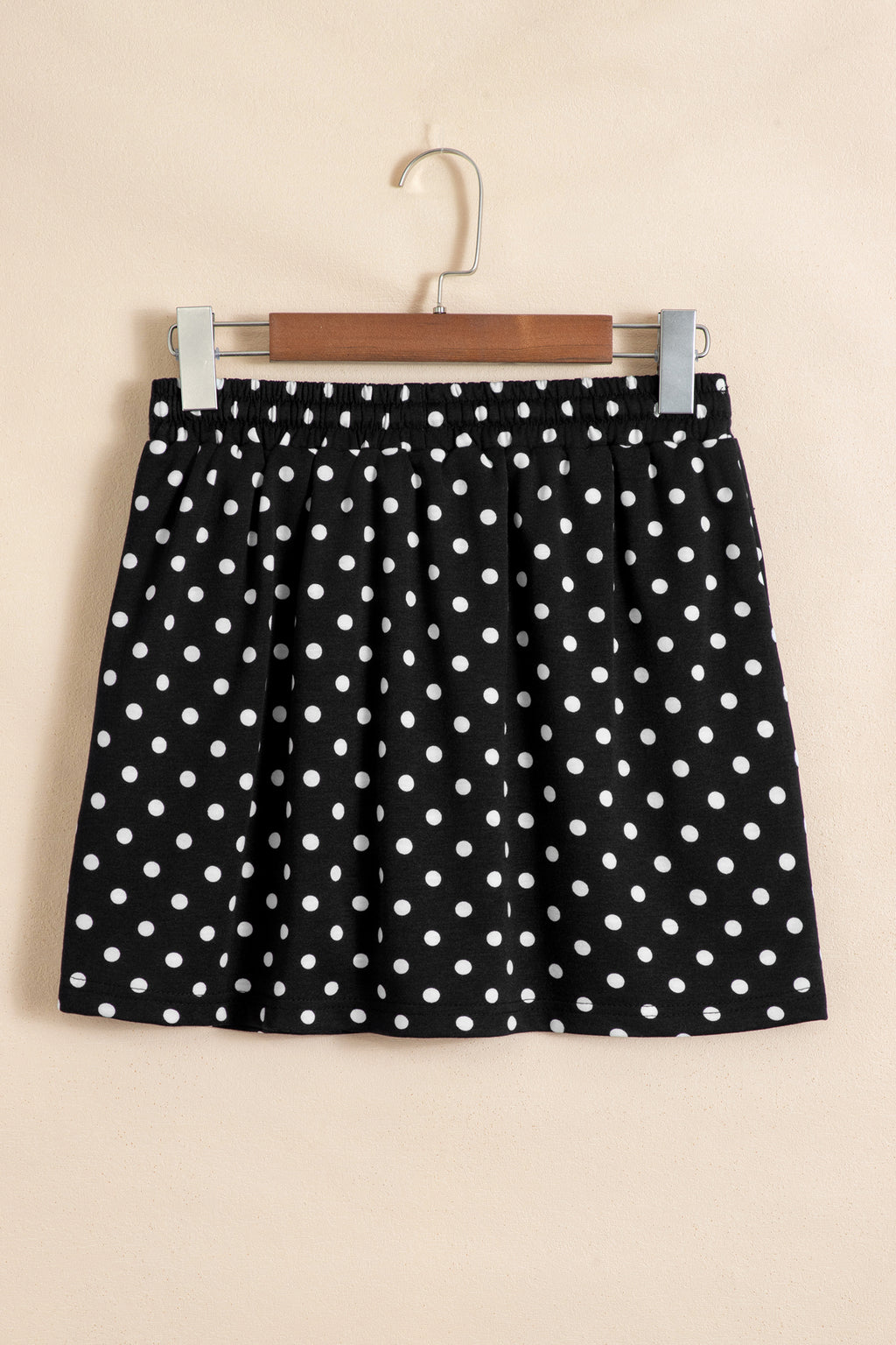 Sachet Pink Polka Dot Drawstring Casual Mini Skort