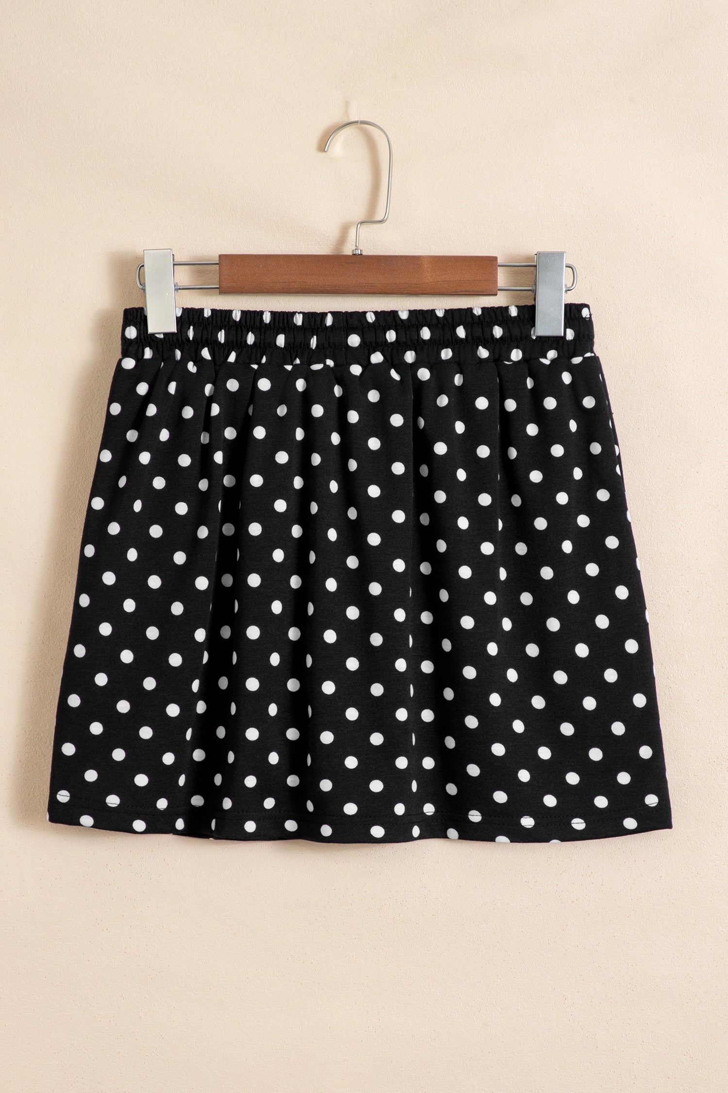 Sachet Pink Polka Dot Drawstring Casual Mini Skort